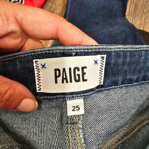 Nwot Paige Cindy High Rise Straight Ankle Jeans Sz 25 - Picture 2 of 10